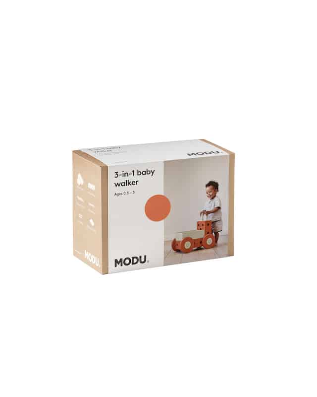 Modu 3-in-1 Gåvogn Burnt Orange / Dusty Green - Image 2