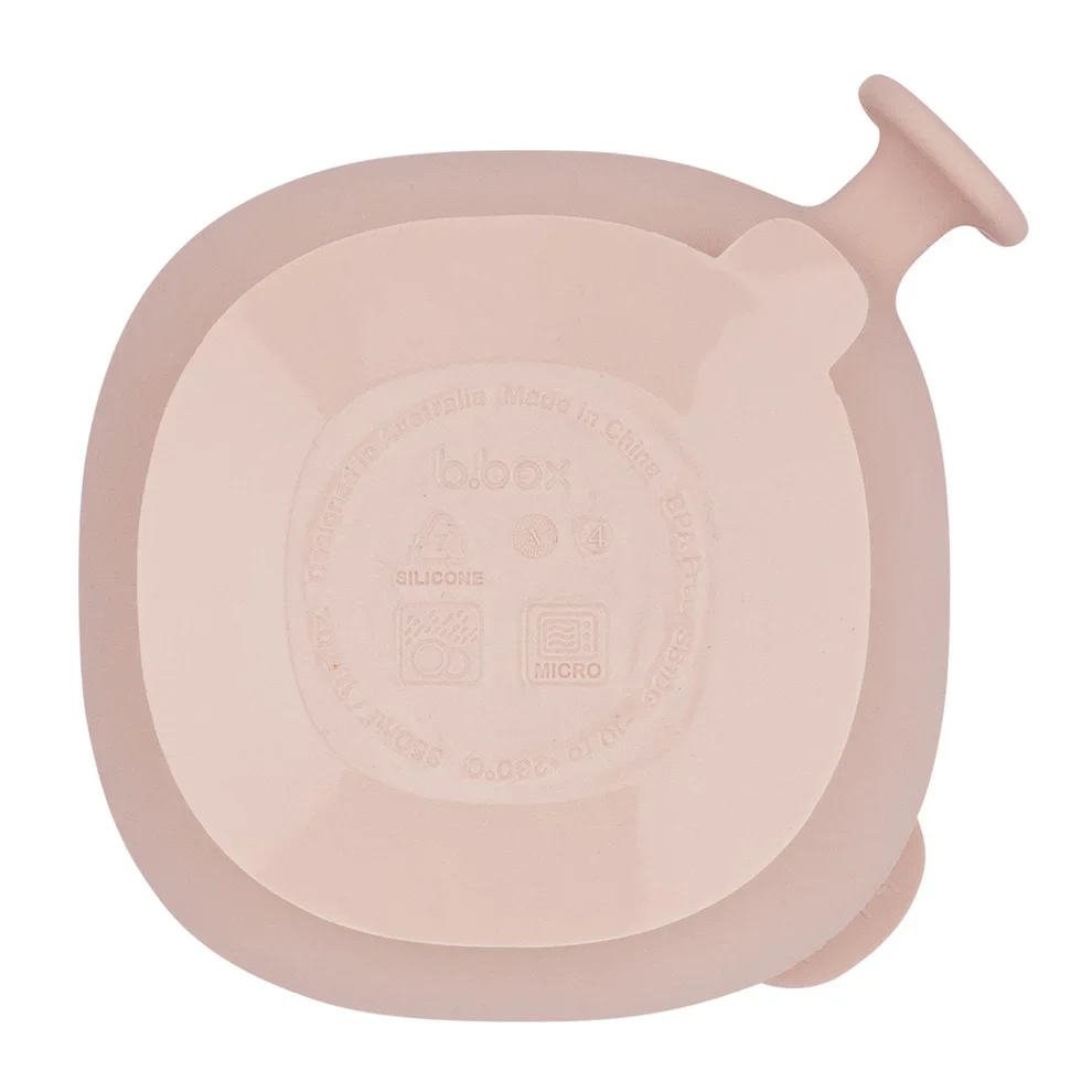 b.box Madskål med låg Silikone - Rosa - Image 4