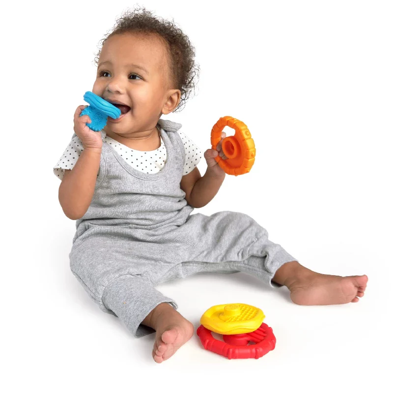 Baby Einstein Stack & Teethe multi - tekstur legesæt med bideringe - Image 3