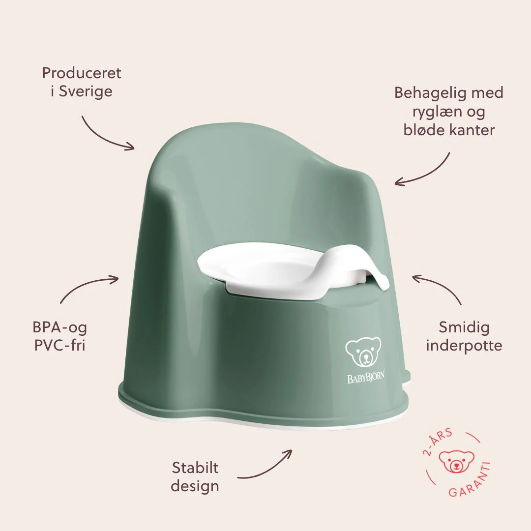BabyBjörn Pottestol - Grågrøn/Hvid - Image 2