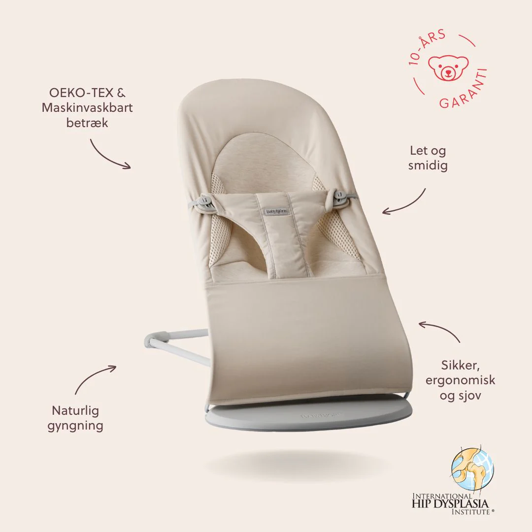 BabyBjörn Skråstol Balance Soft - Tri-Fabric - Lys Beige - Image 4