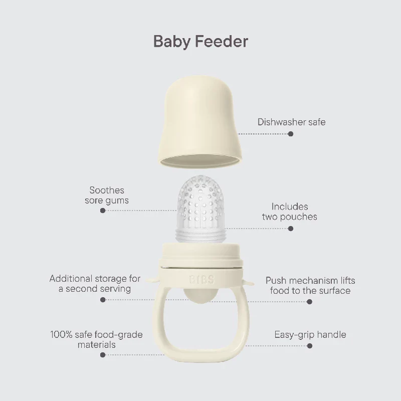 BIBS Baby Feeder Fossil Grey - Image 4