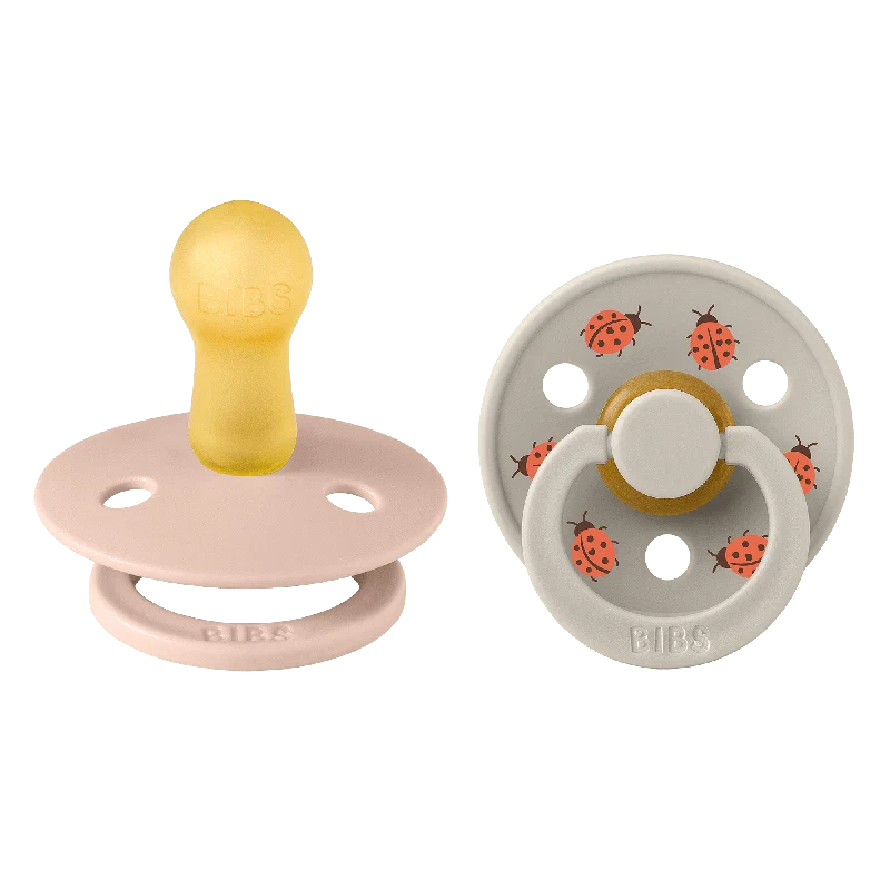 BIBS Studio Colour 2 PACK Ladybug Latex Size 2 Blush Mix