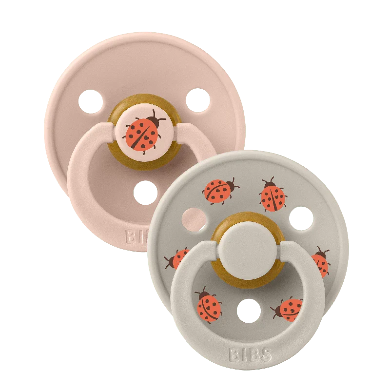 BIBS Studio Colour 2 PACK Ladybug Latex Size 2 Blush Mix - Image 2