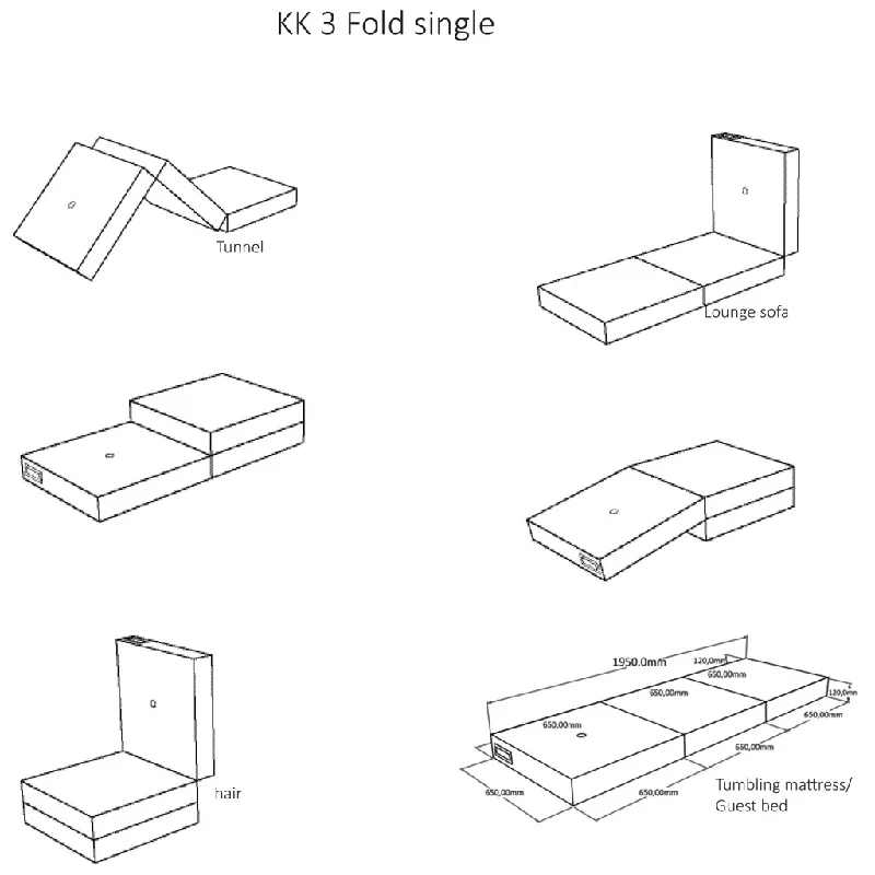 by KlipKlap 3 Fold Single - Flere Farver - Image 12
