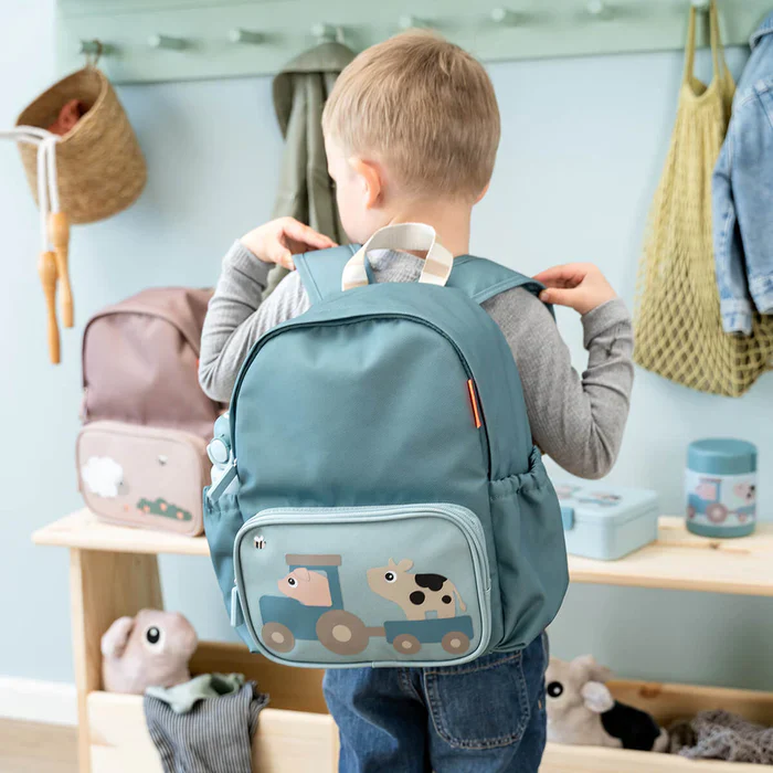 Done by Deer Børnerygsæk Tiny farm Blå 7,5 L - Image 4