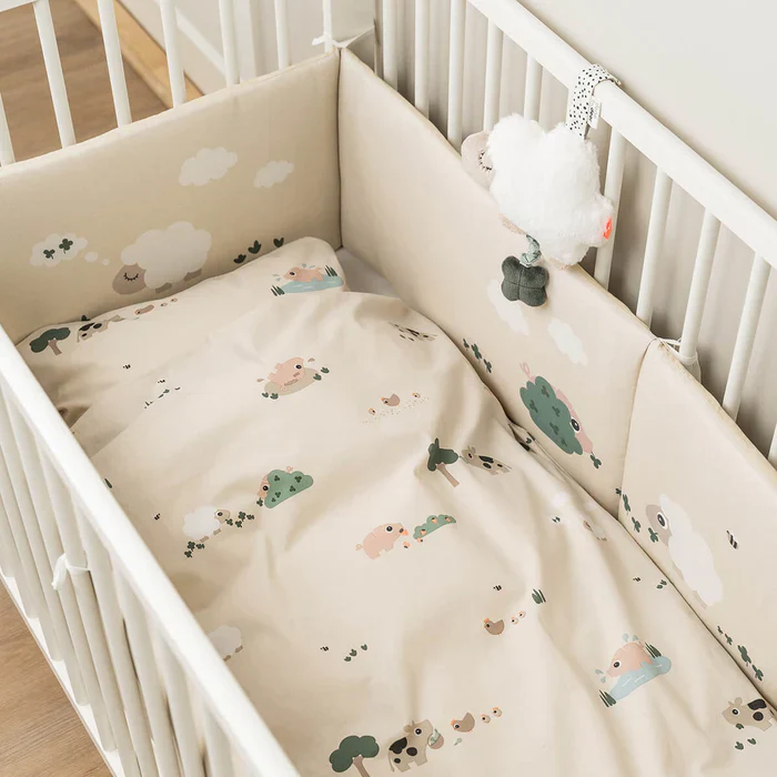 Done by Deer Sengesæt baby INT/DK Tiny farm Sand - Image 3