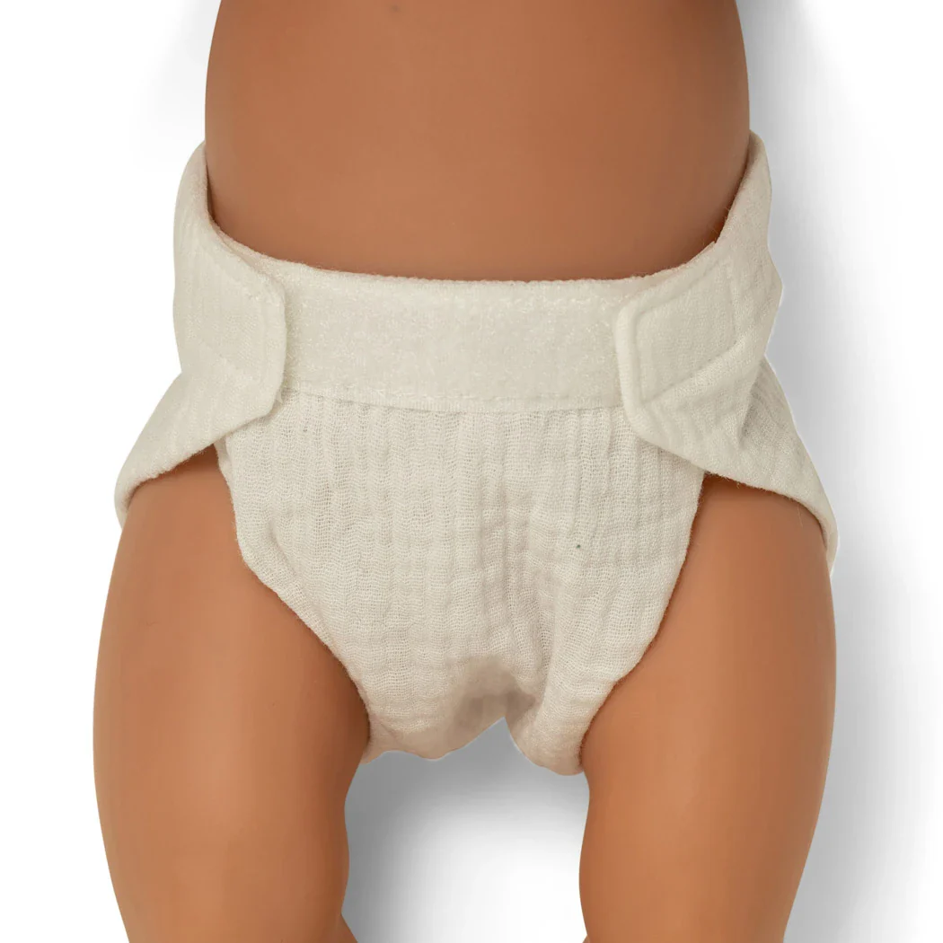 Dukkebleer i stof 3 stk - Hvide - Image 2