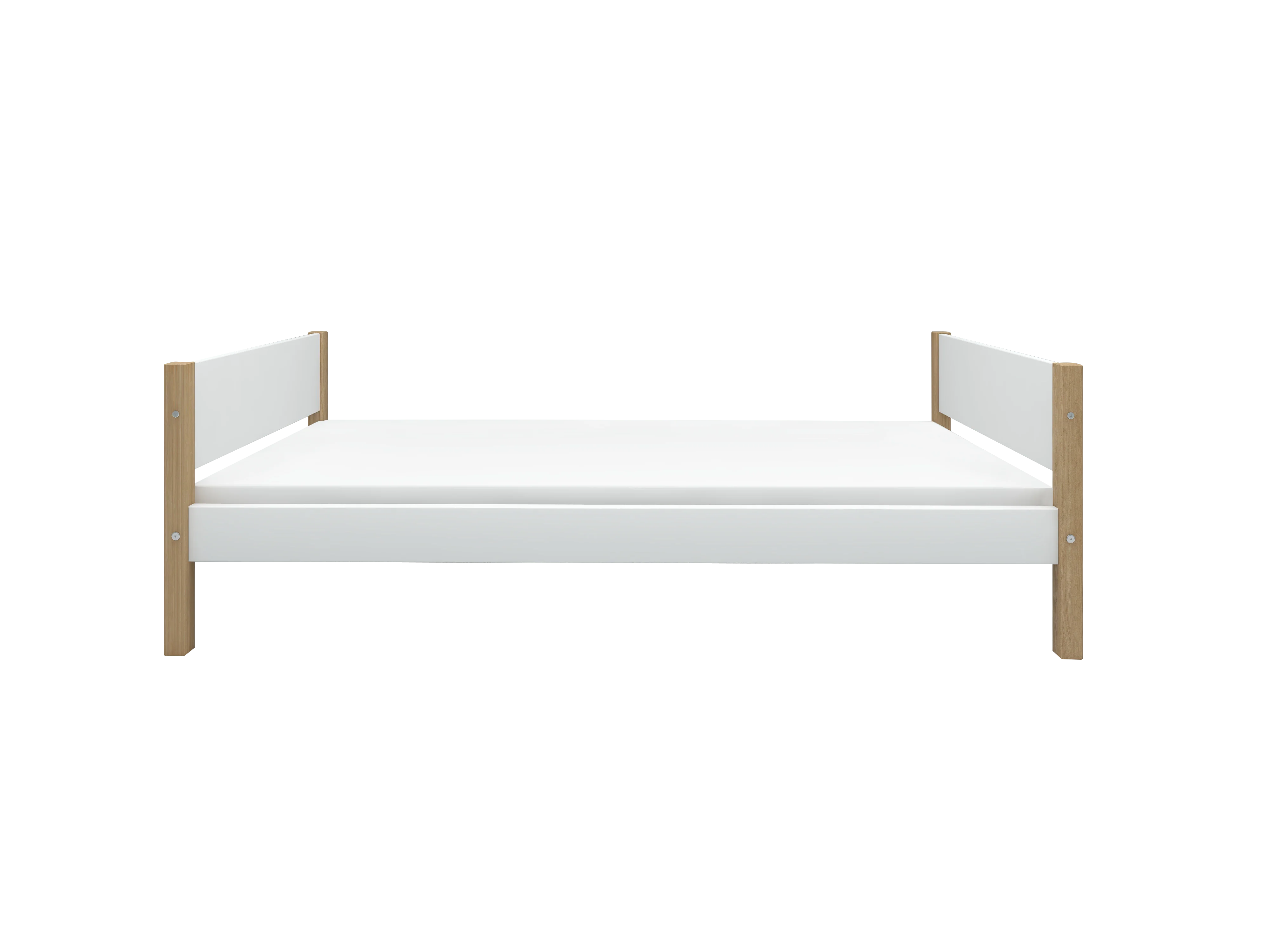 FLEXA NOR Enkeltseng 90x200 cm - Hvid/eg - Image 2