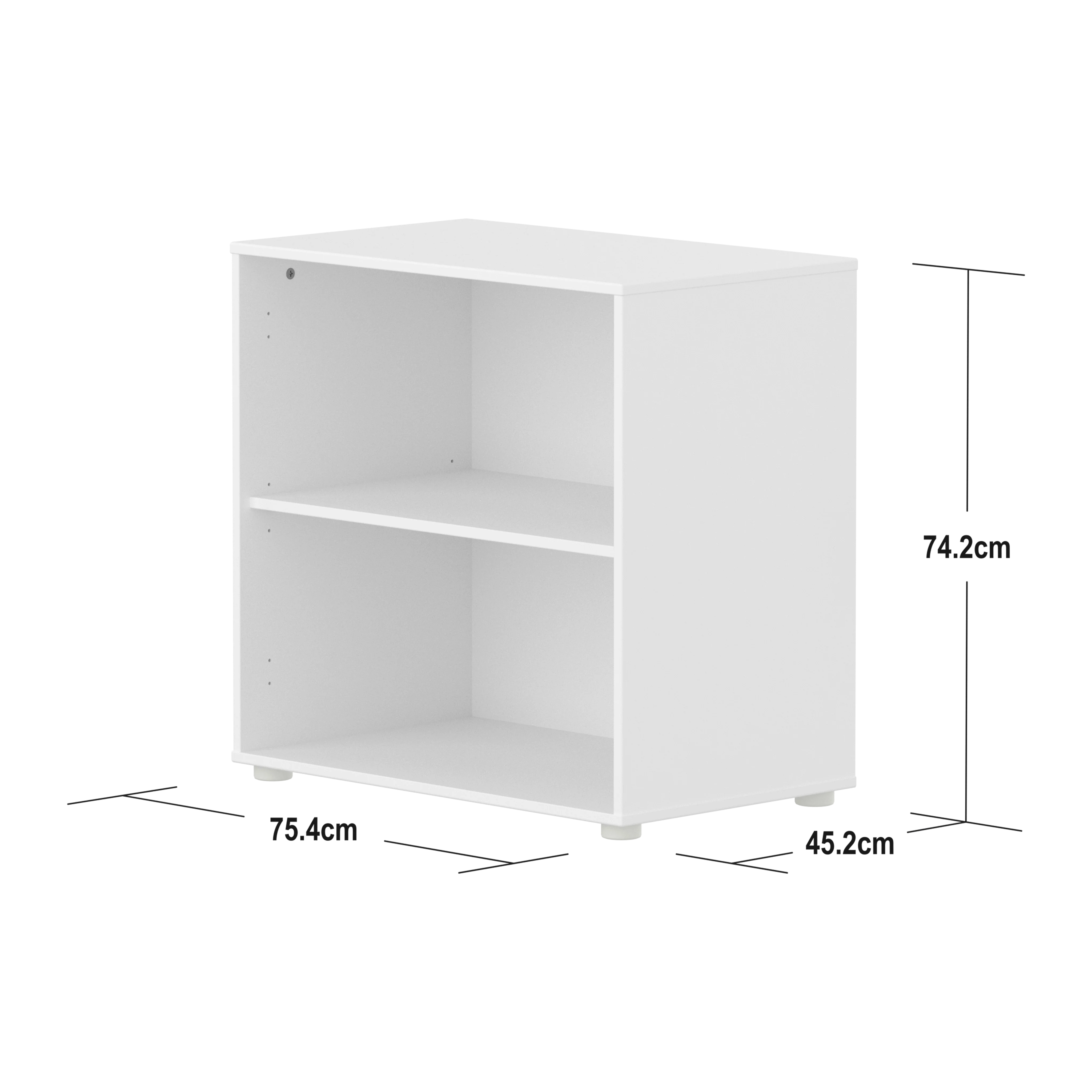 Flexa Saga Reol 74x75,5x45 Hvid - Image 3