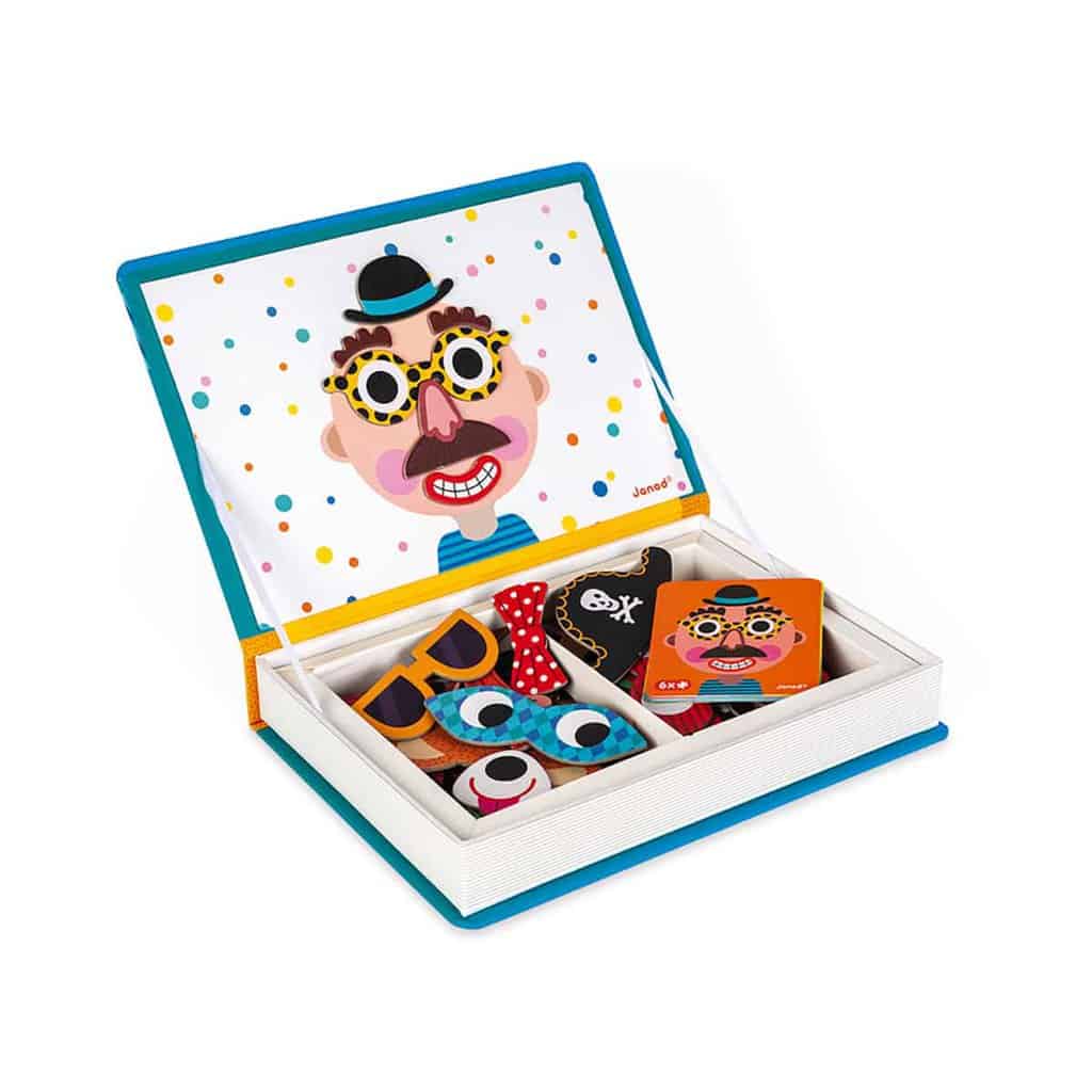 Janod Magnetibook -  Boy’s Crazy Faces - Image 3