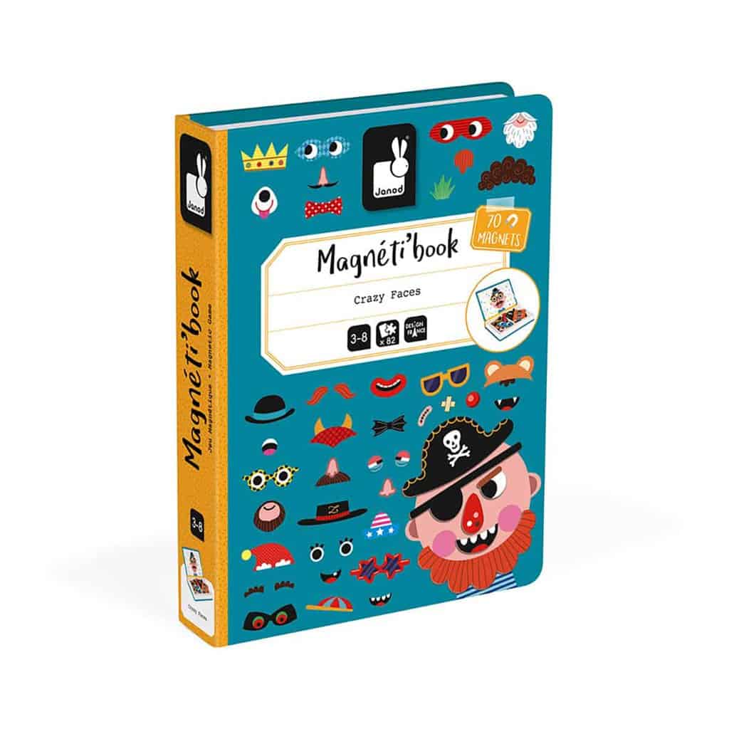 Janod Magnetibook -  Boy’s Crazy Faces - Image 5