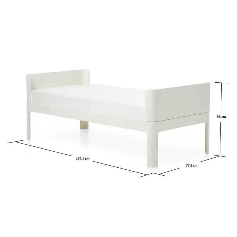 Flexa Nova Junior seng 150x70cm Cream white - Image 2