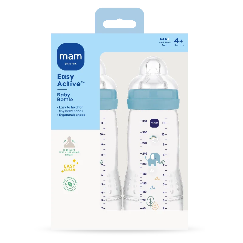 MAM Easy Active Baby Bottle 330ml 2p Blue - Image 2