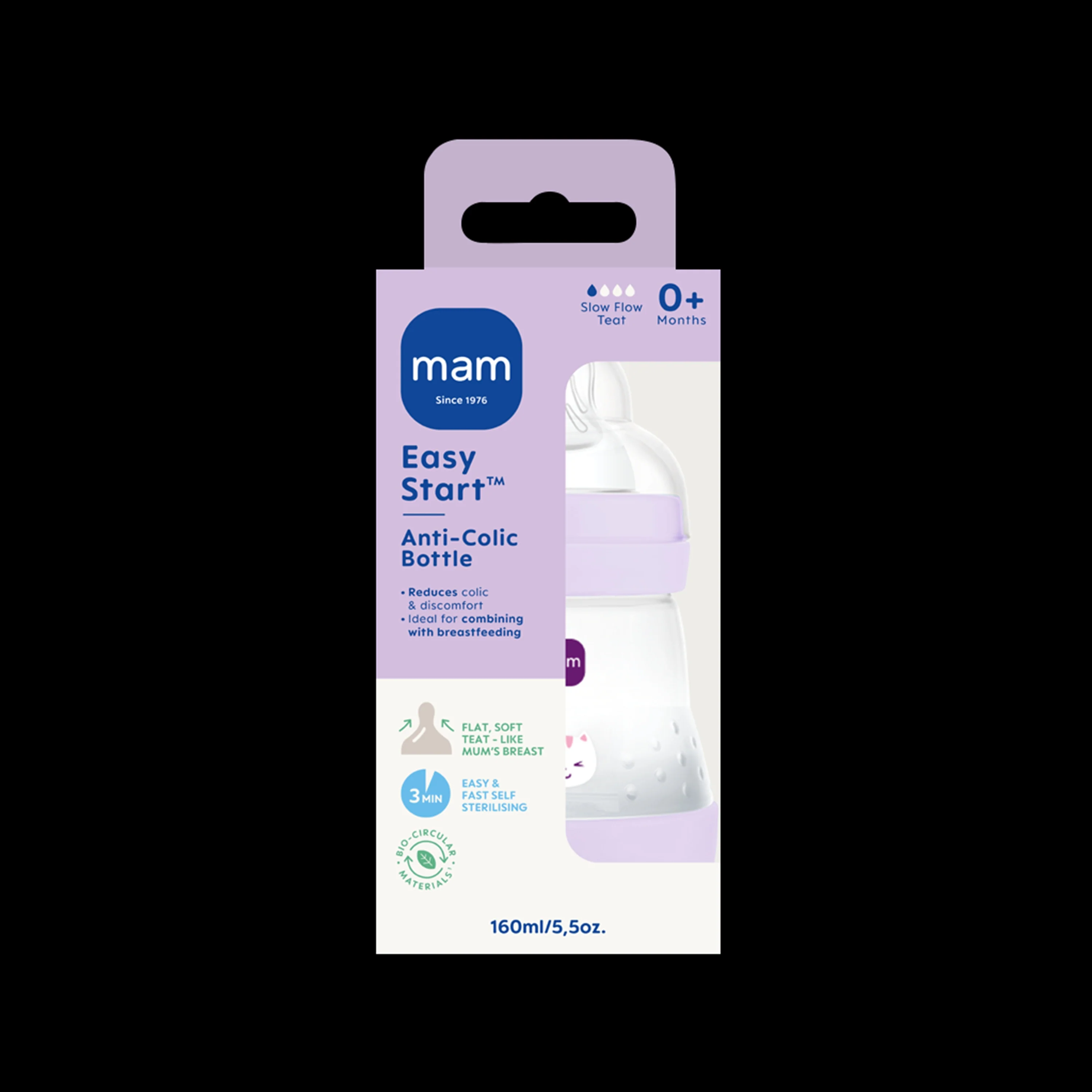 MAM Easy Start Anti - Colic 160ml CON Lilla - Image 3