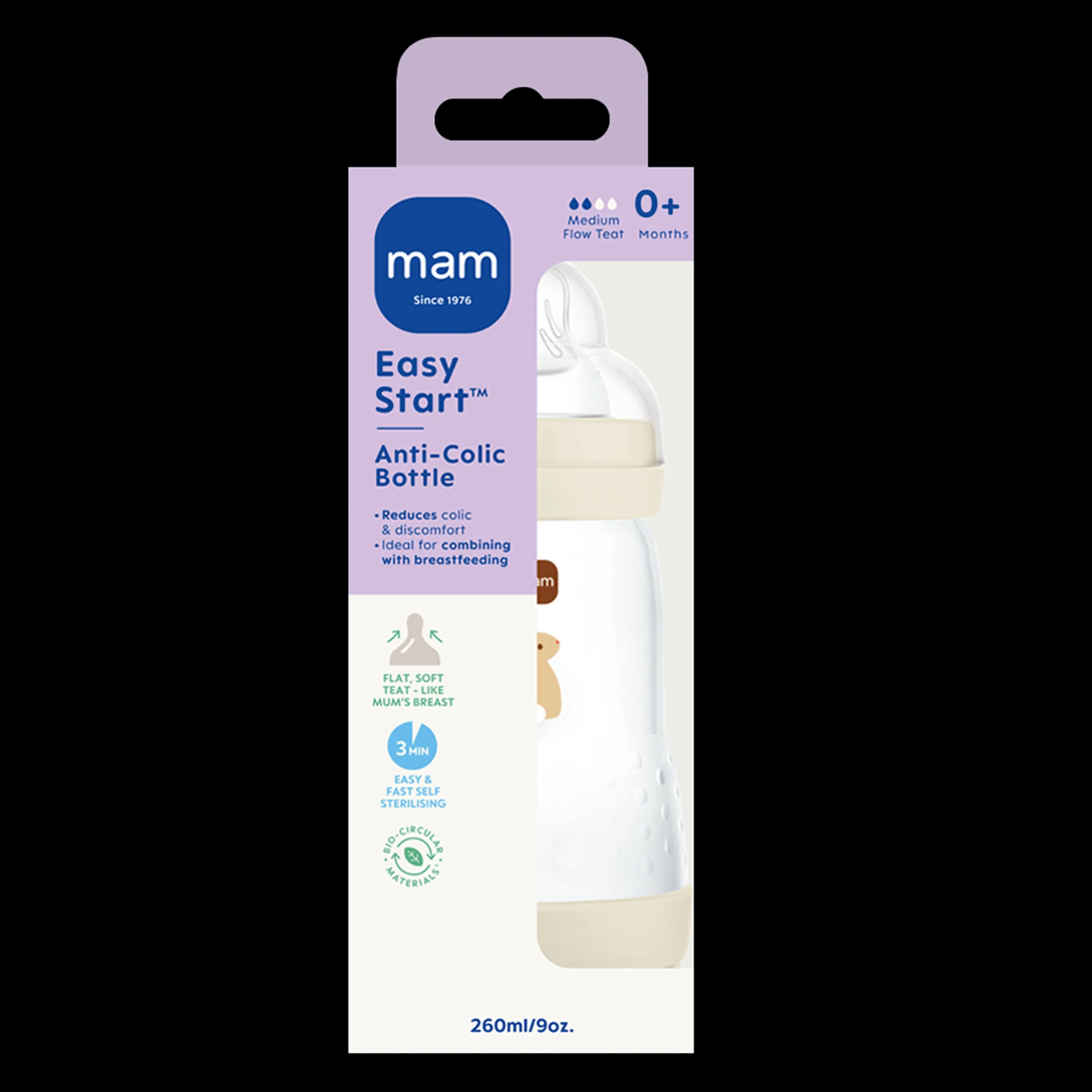 MAM Easy Start Anti - Colic 260ml CON Neutral - Image 2