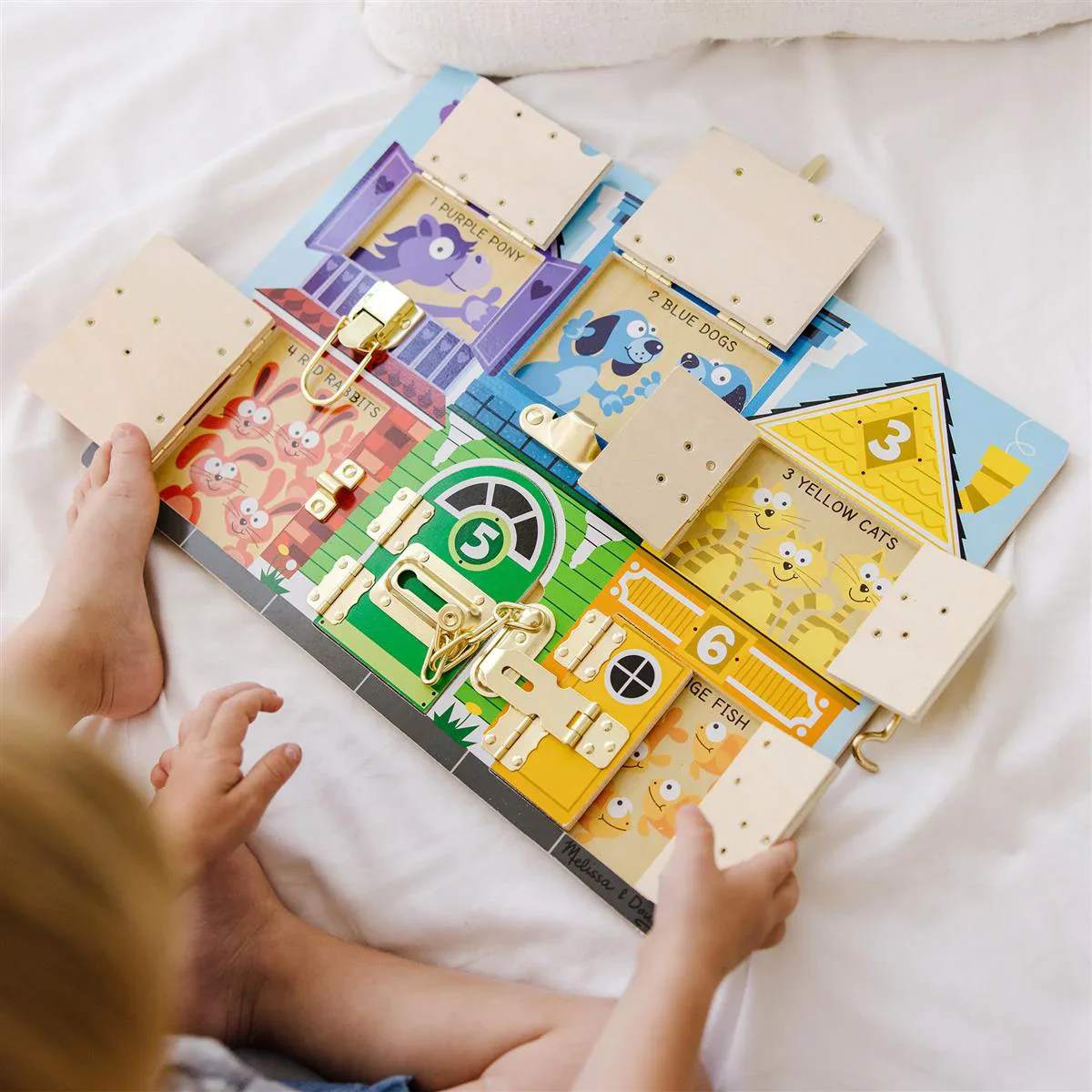 Melissa & Doug Aktivitetslegetøj - Låsebræt - Image 4