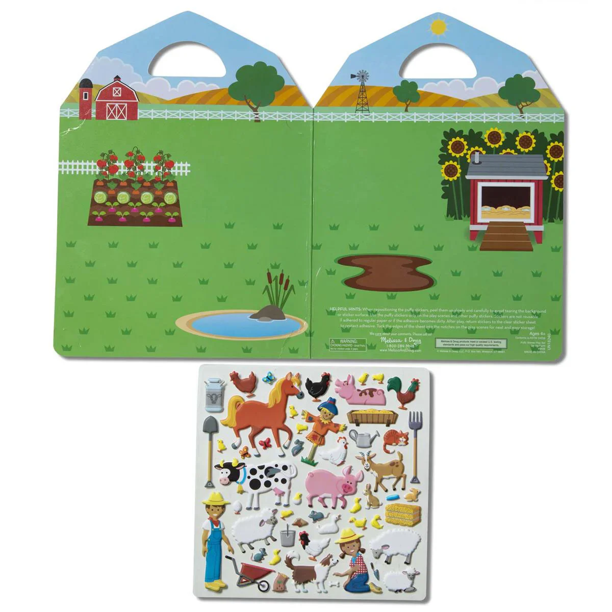 Melissa & Doug Klistermærkesæt, Genanvendelige - Bondegård - Image 2