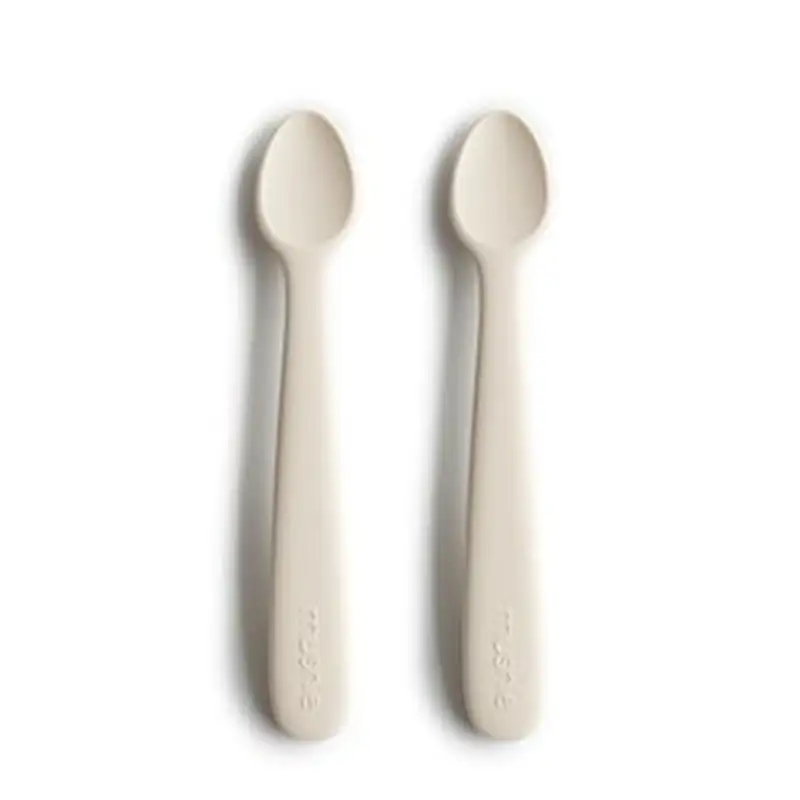 Mushie Silikone Babyskeer 2 - Pak Ivory