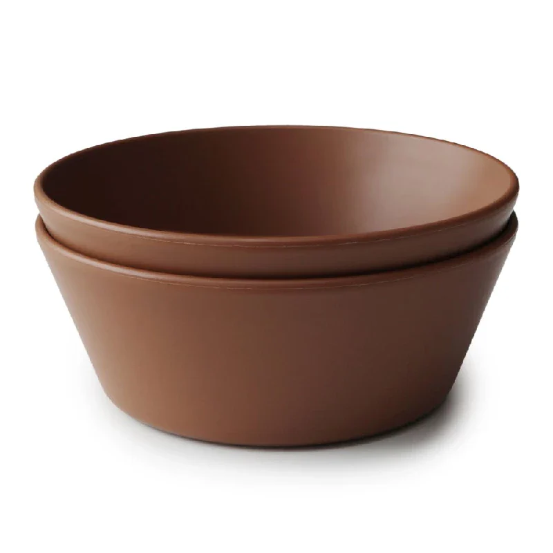 Mushie Skål Round Caramel 2 pcs - Image 2