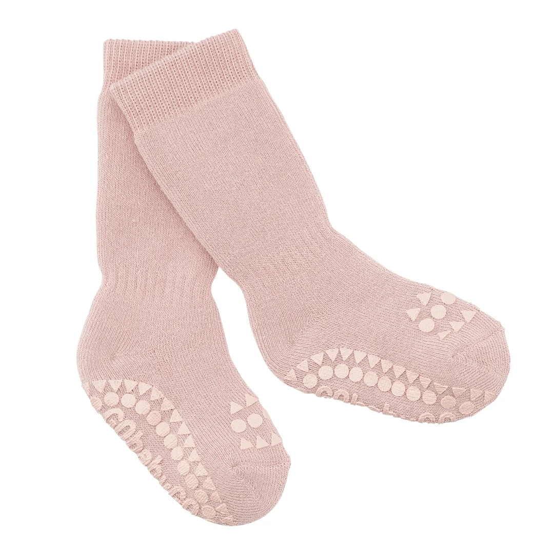 Skridsikre Strømper Tyk Bomuld - Soft Pink