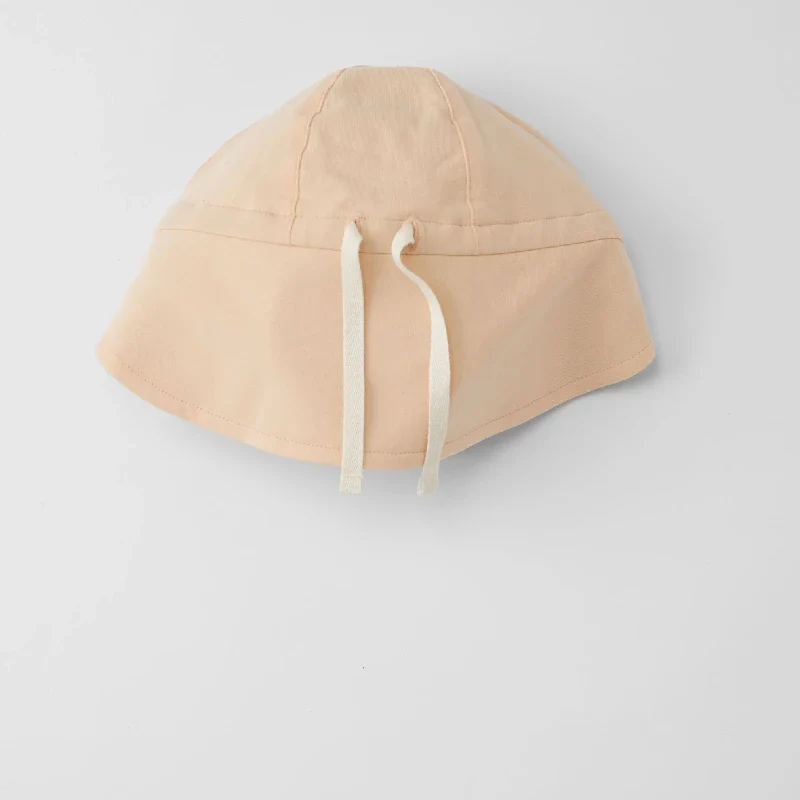 Sun Hat (reversible) - Peachy Summer/Sandy Beach (6-12m) - Image 2