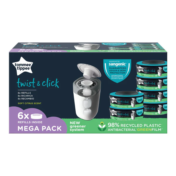 Tommee Tippee Twist & Click Refill - 6-pak